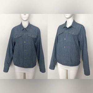 CLASSIC GAP 1969 OVERSIZED CHAMBRAY BLUE DENIM JEAN JACKET SIZE M